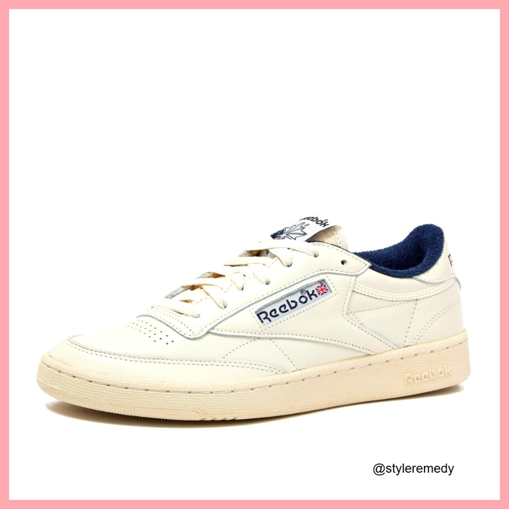 Vintage Tennis Sneakers With Leather Upper And Rubber Sole
